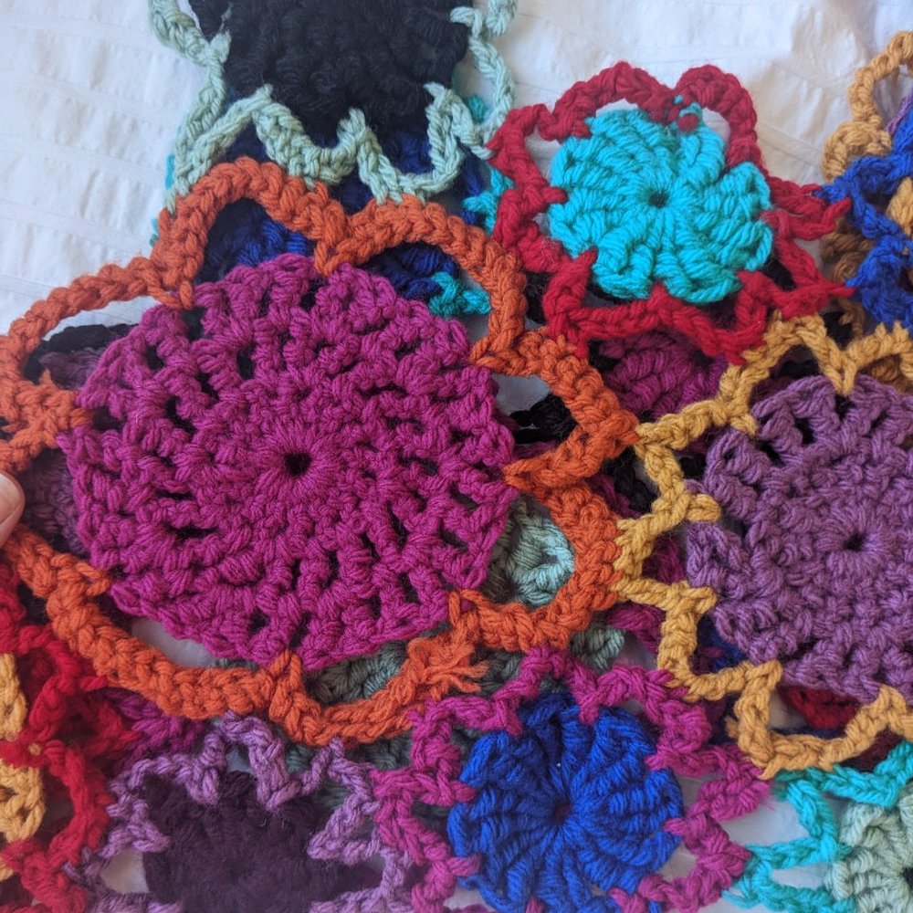 Custom Crochet Flower Set and Hat - Picture 4 of 6